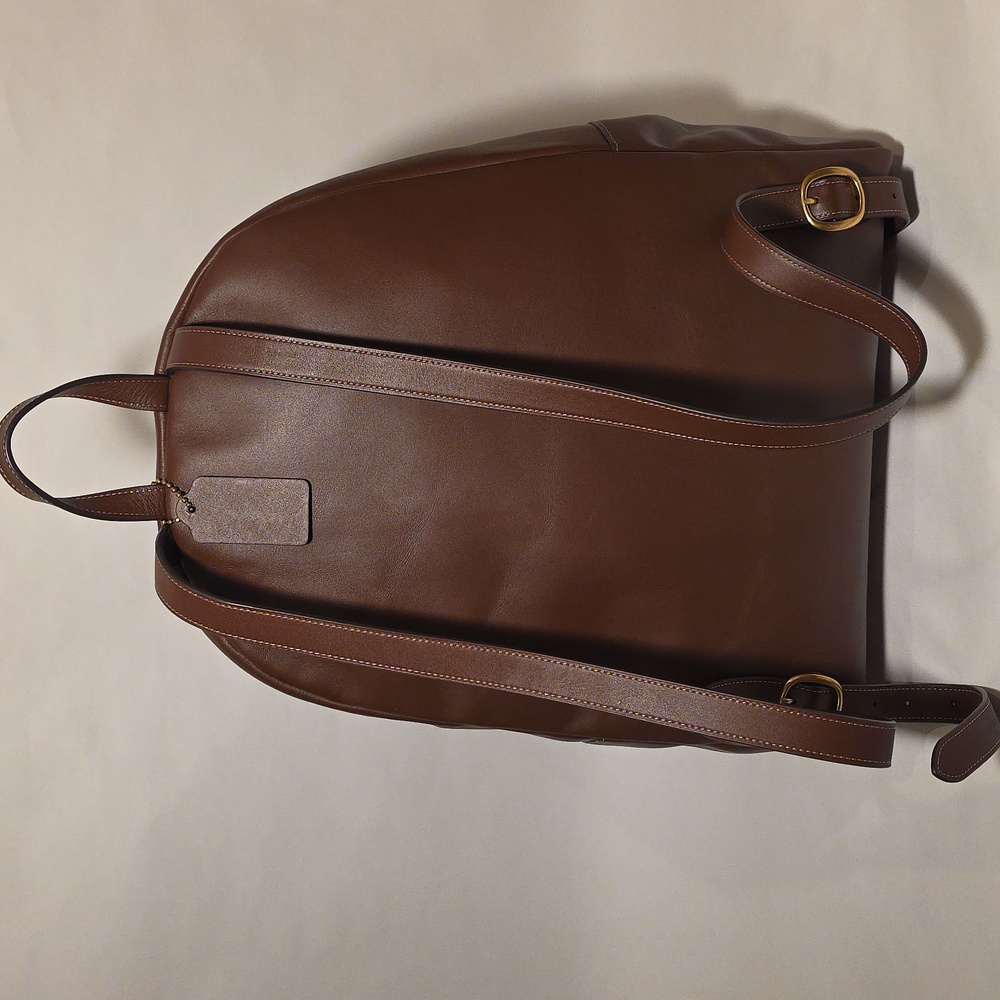 COACH Leather Kisslock Large Frame Backpack - Picture 5 of 14